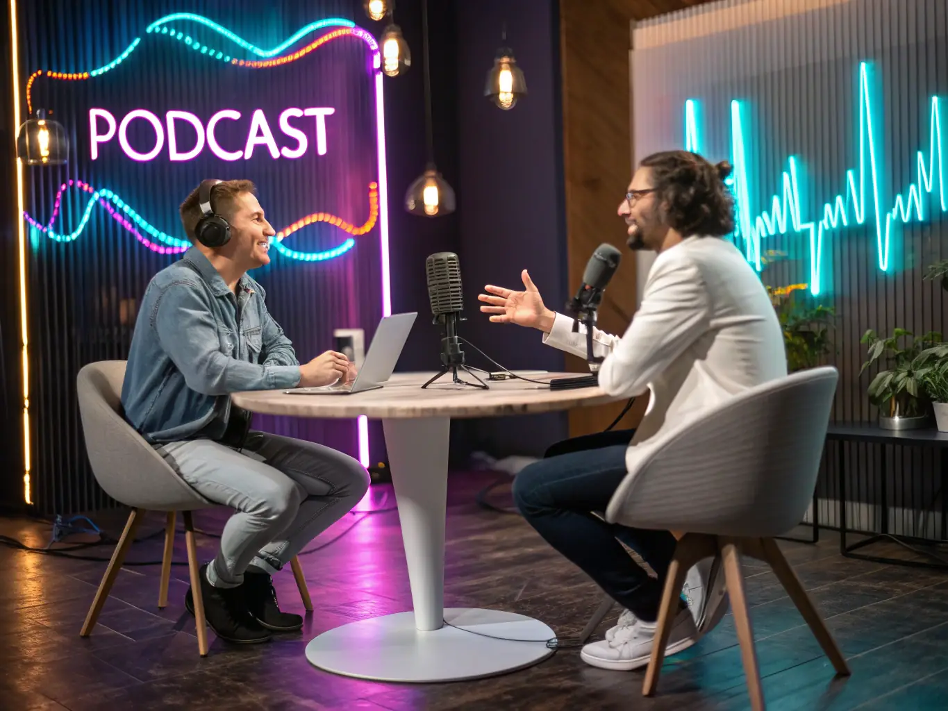 A vibrant and eye-catching podcast cover art featuring bold typography and relevant imagery, designed to attract listeners on podcast platforms.